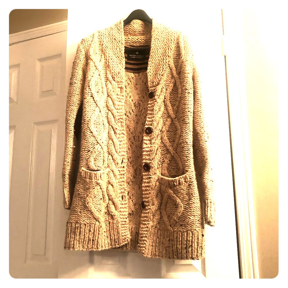 Never Worn Scotch & Soda Lambswool Long Cardigan